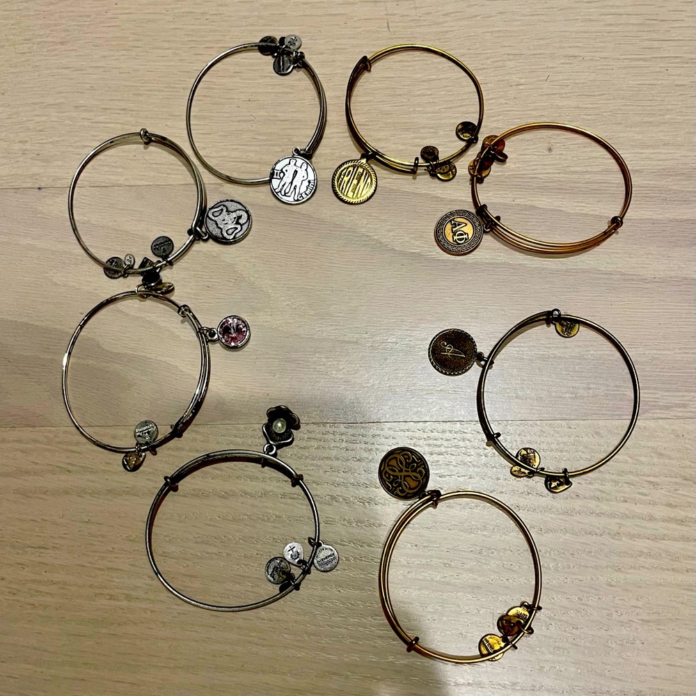 Set of 8 Alex & Ani Bracelets